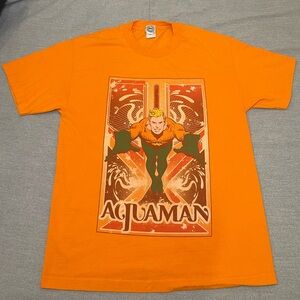 DC Orange Aquaman Short Sleeve Tee